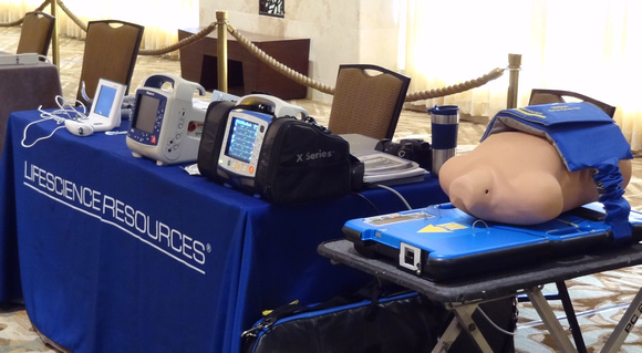 Trauma Symposium, July 2014.  The products we brought to the symposium.  Lifescience Resources photo by John McMahon.