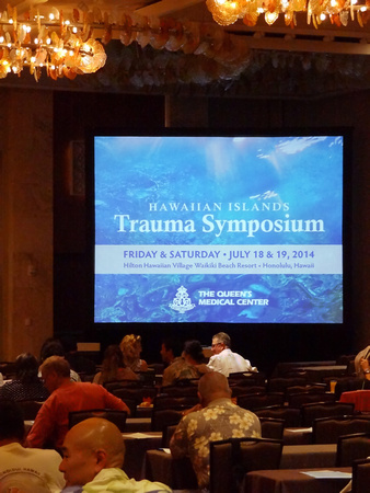 Trauma Symposium, July 2014.  The Trauma Symposium was held at the Hilton Hawaiian Village on July 18 and 19, 2014.  Lifescience Resources photo by John McMahon.
